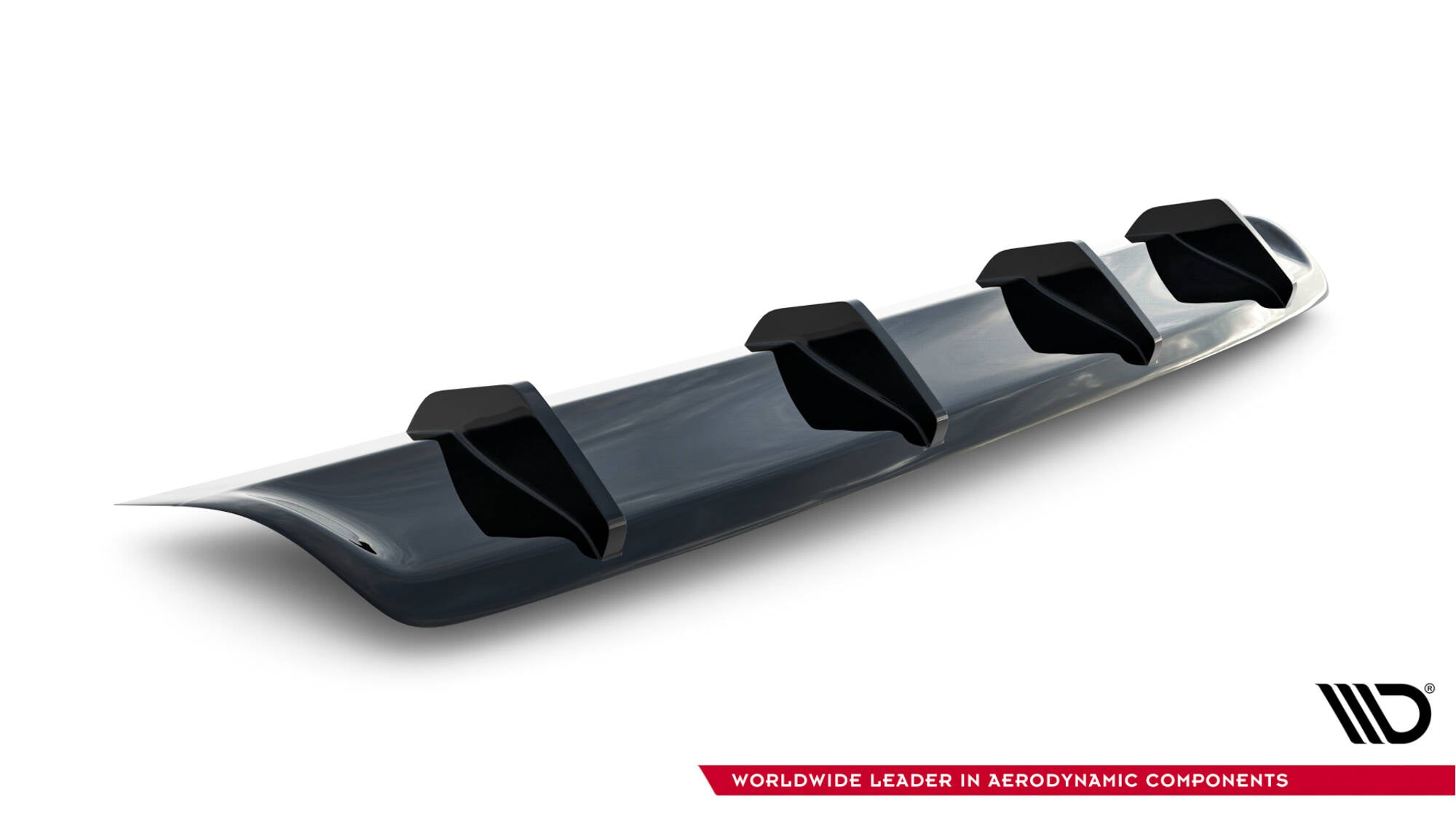 Maxton Design Diffusor Heck Ansatz passend für Maserati Quattroporte Mk6 schwarz Hochglanz