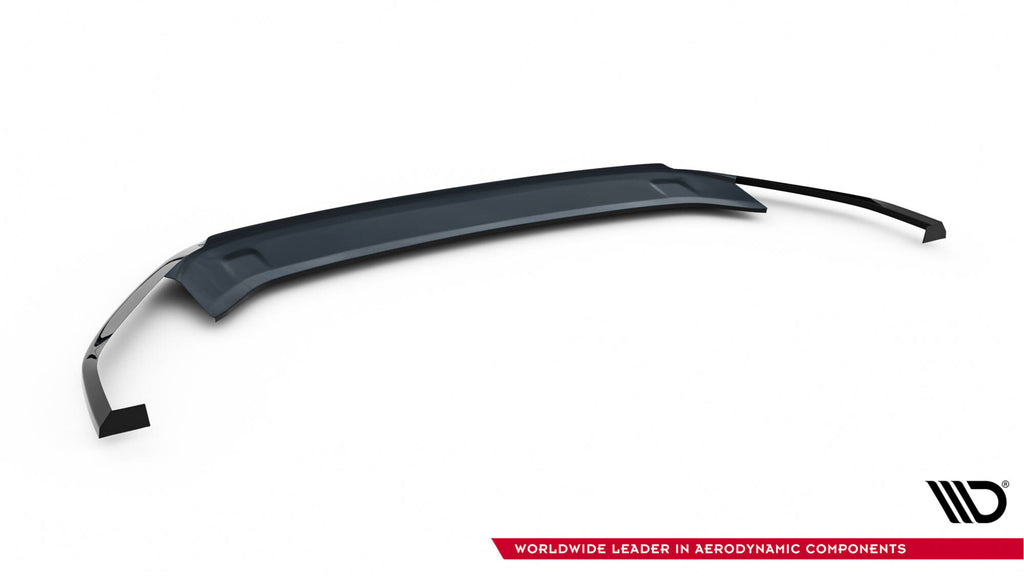 Maxton Design Street+ Spoilerlippe Front Ansatz V.6 passend für VW Golf R / R-Line Mk7 Facelift schwarz Hochglanz
