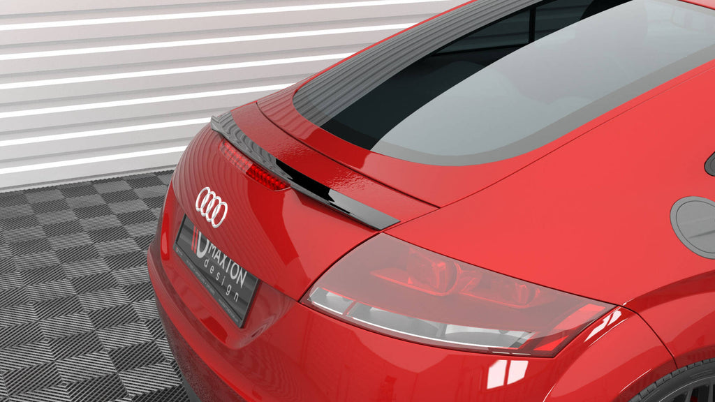 Maxton Design Spoiler CAP passend für Audi TT 8J schwarz Hochglanz