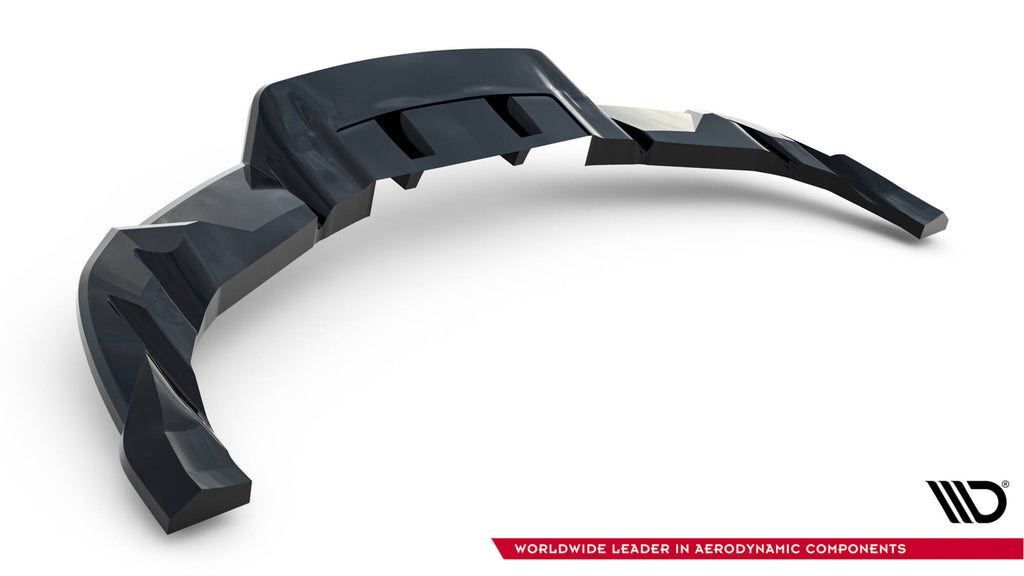 Maxton Design Street+ Mittlerer Diffusor RACE V.2 passend für Tesla Model 3 Performance Mk1 Facelift schwarz Hochglanz