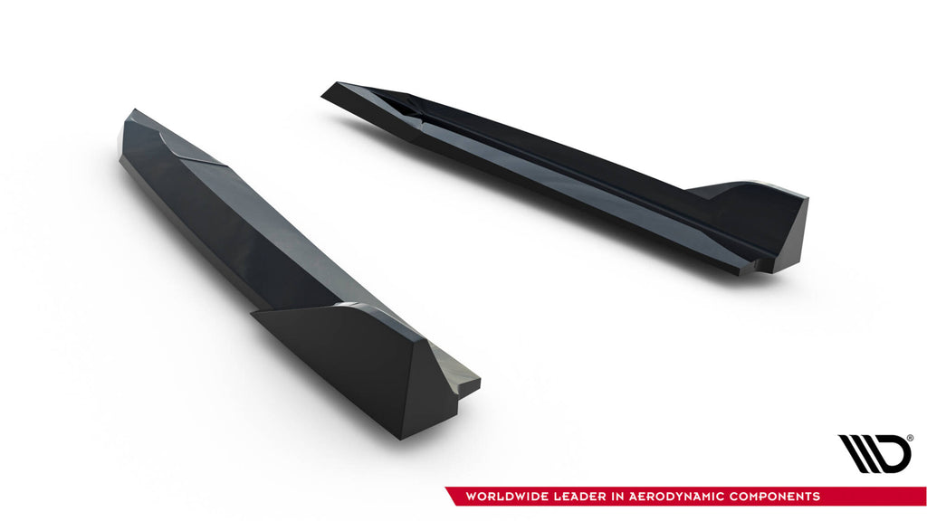 Maxton Design Heck Ansatz Flaps Diffusor V.6 passend für Skoda Octavia RS Liftback / Combi Mk4 / Mk4 Facelift schwarz Hochglanz