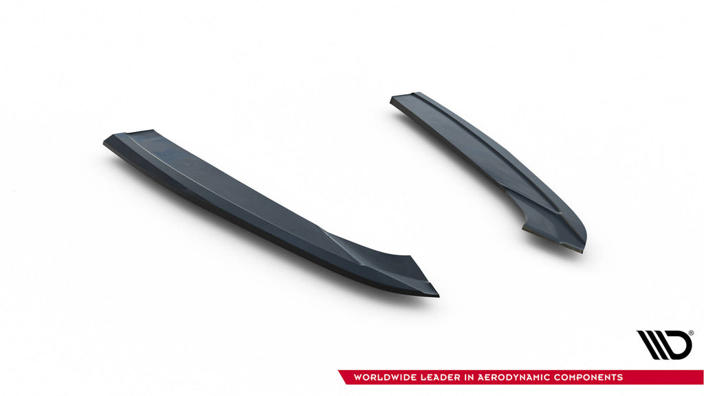 Maxton Design Heck Ansatz Flaps Diffusor V.3 passend für Audi S6 / A6 S-Line / A6 C7 FL schwarz Hochglanz