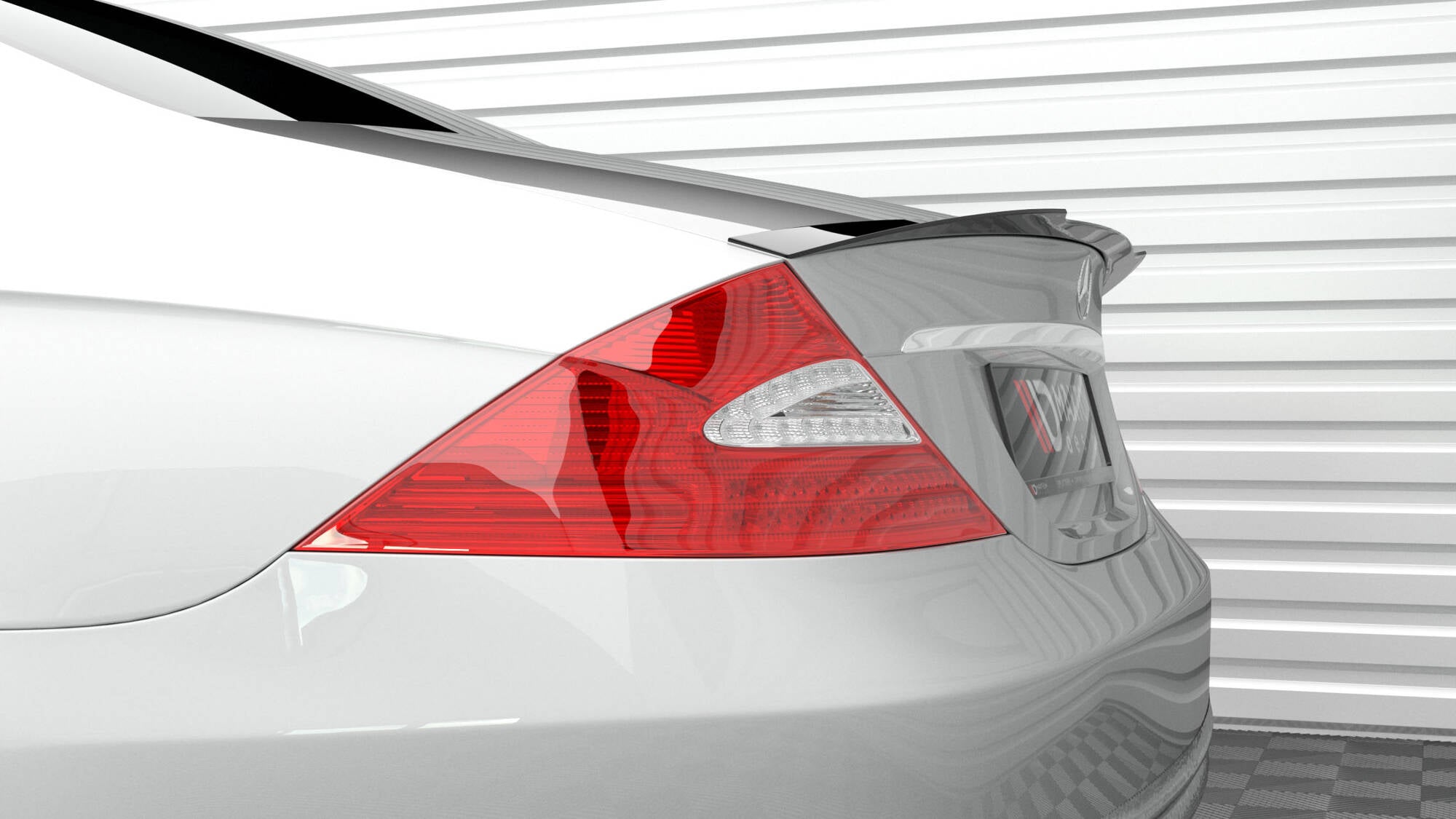 Maxton Design Spoiler CAP passend für Mercedes-Benz CLS C219 schwarz Hochglanz