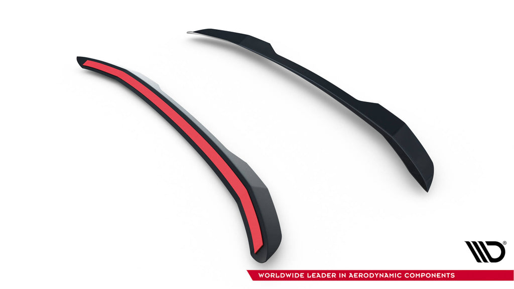 Maxton Design Spoiler CAP passend für Peugeot 308 GT Hatchback Mk3 schwarz Hochglanz