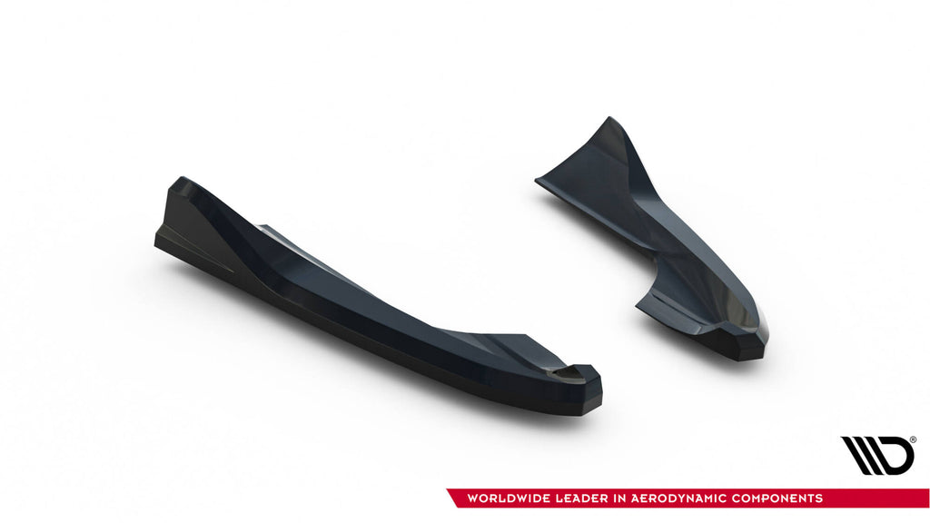 Maxton Design Heck Ansatz Flaps Diffusor V.5 passend für Audi RS3 Limousine 8V Facelift schwarz Hochglanz