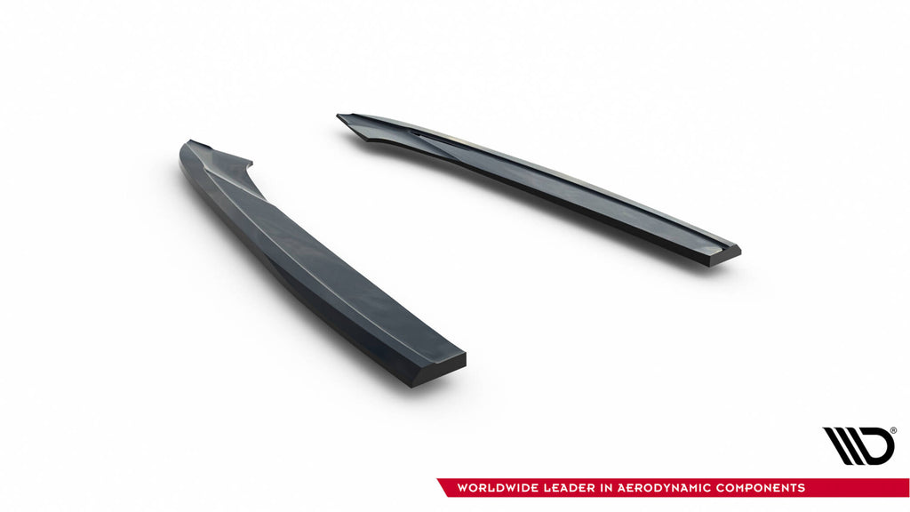 Maxton Design Heck Ansatz Flaps Diffusor V.3 passend für Audi S6 / A6 S-Line / A6 C7 FL schwarz Hochglanz