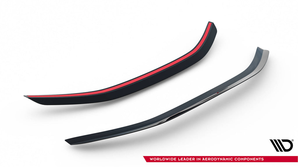 Maxton Design Spoiler CAP passend für Lexus RC Mk1 schwarz Hochglanz