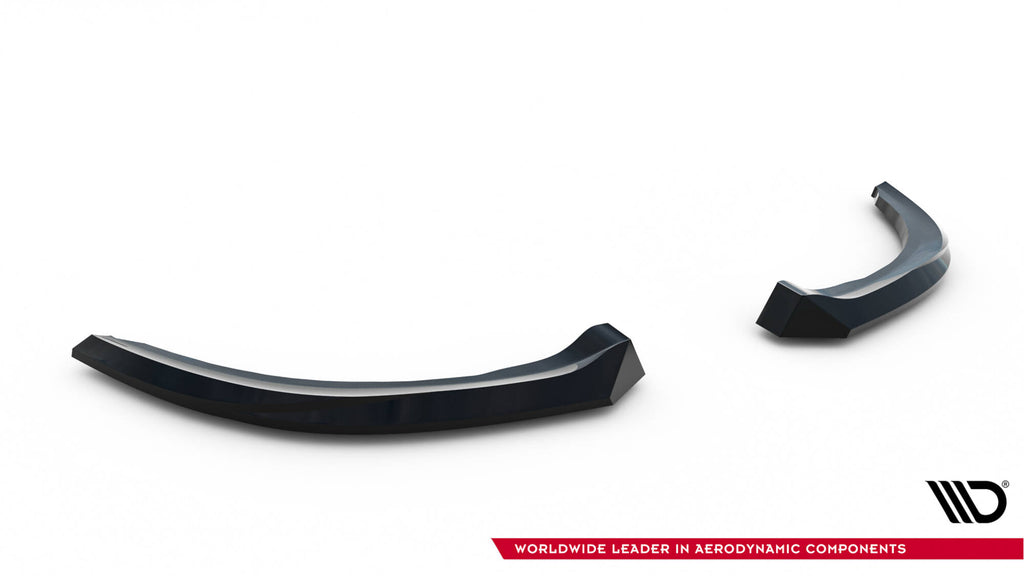 Maxton Design Heck Ansatz Flaps Diffusor V.3 passend für Ford Focus ST Mk3 Facelift schwarz Hochglanz
