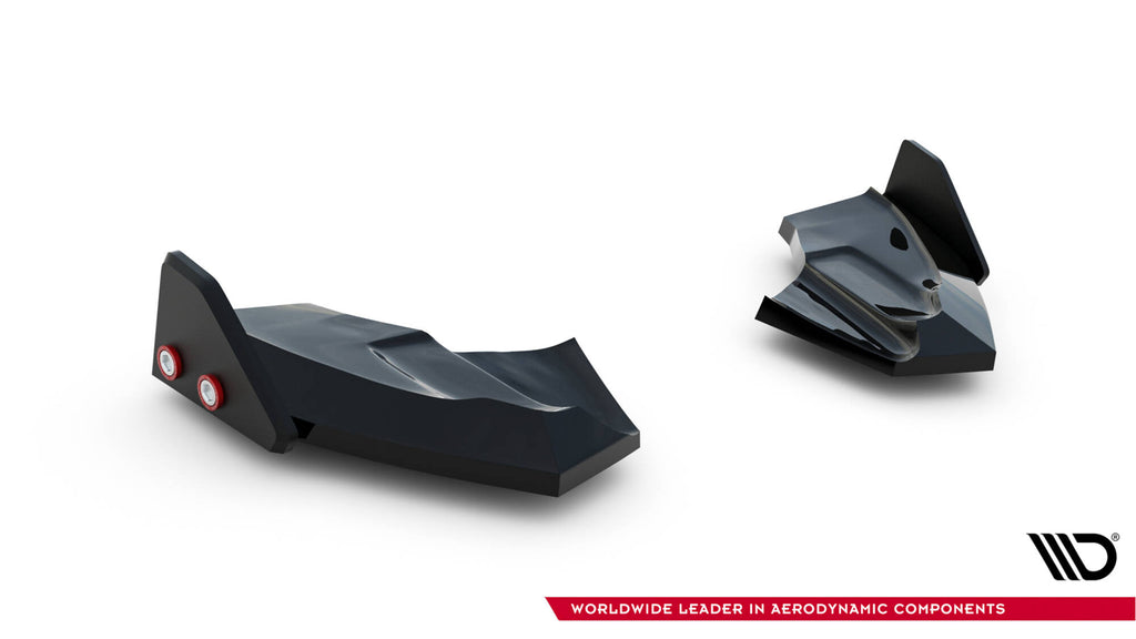 Maxton Design Heck Ansatz Flaps Diffusor V.3 + Flaps passend für Ford Fiesta ST Mk7 Facelift