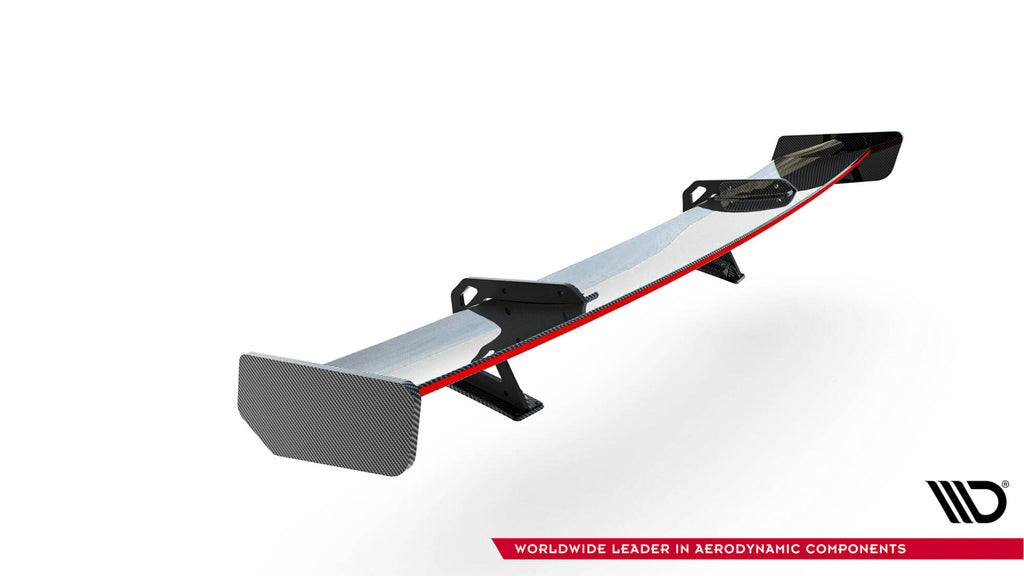 Maxton Design Carbon Spoiler With Upper Swan Mounting + LED Honda Civic SI Mk10 für Honda Civic Mk10