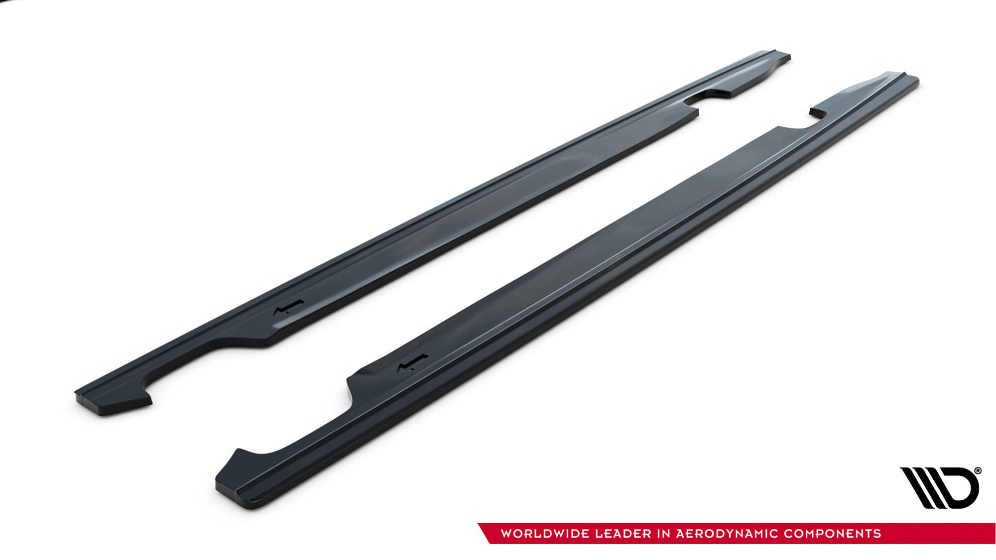 Maxton Design Street+ Seitenschweller Leisten passend für Audi S6 / A6 S-Line C7 schwarz Hochglanz