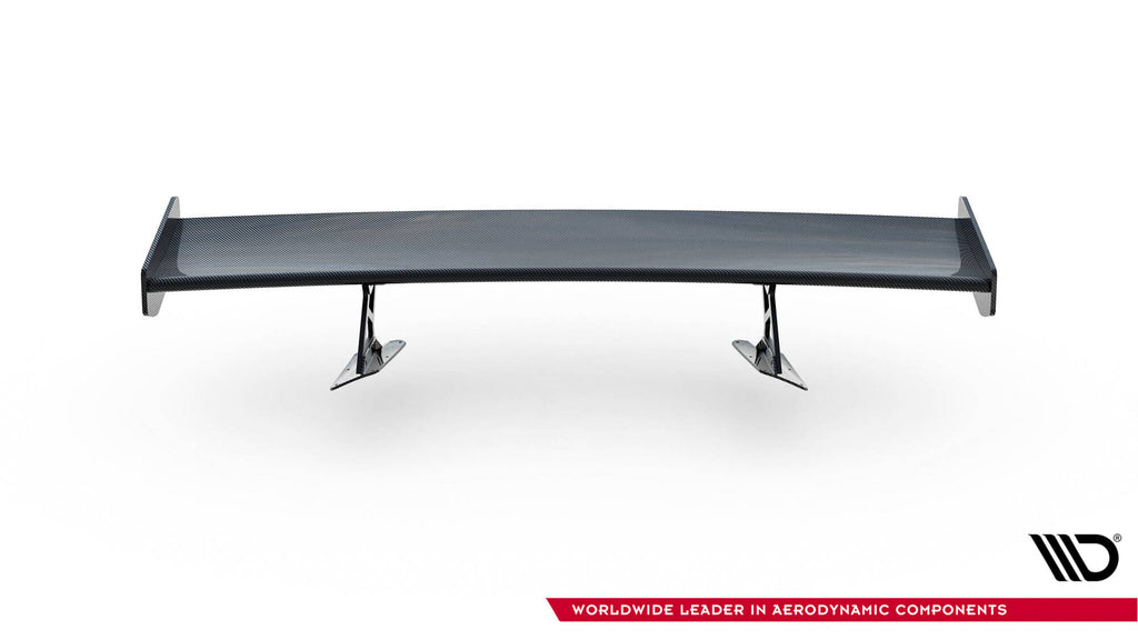 Maxton Design Carbon Spoiler With Internal Brackets Uprights + LED Chevrolet Corvette Stingray / Grand Sport C7 für Chevrolet Corvette C7