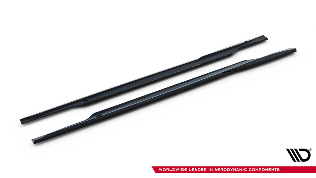 Maxton Design Street+ Seitenschweller Leisten V.2 passend für Porsche Panamera Turbo S E-Hybrid / Panamera E-Hybrid / Panamera 4S 971 schwarz Hochglanz