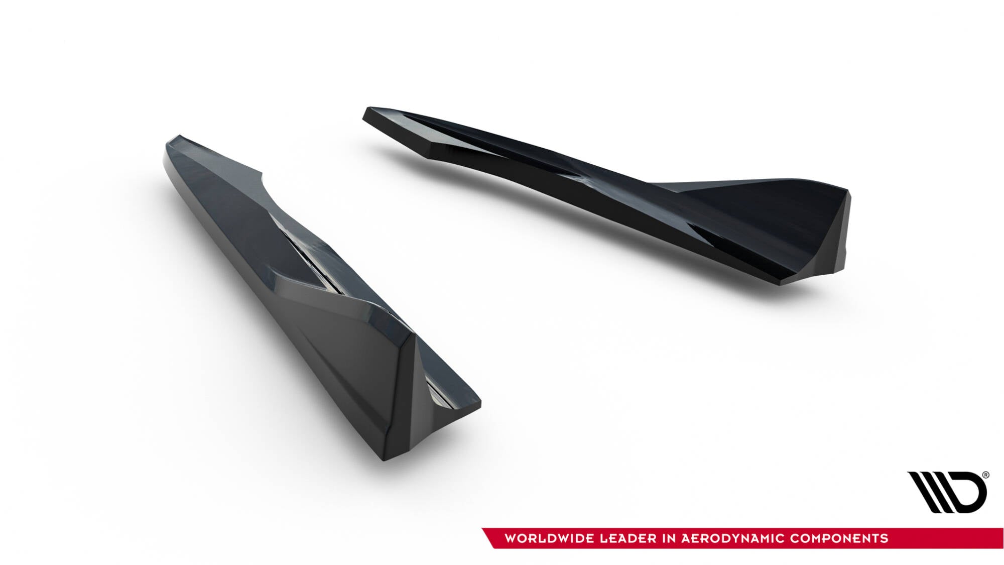 Maxton Design Heck Ansatz Flaps Diffusor V.2 passend für Audi A3 Limousine 8V Facelift schwarz Hochglanz