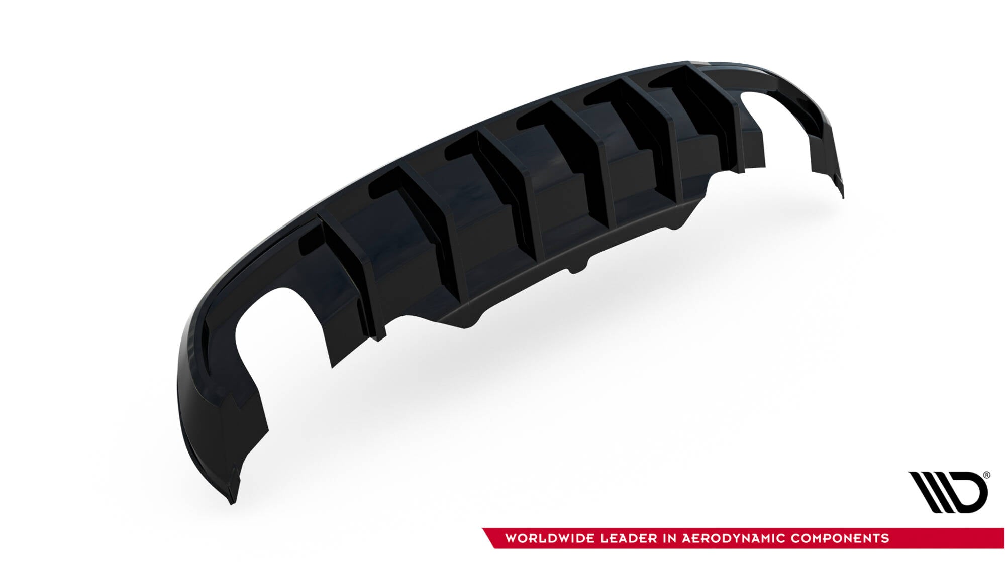 Maxton Design Diffusor Heck Ansatz passend für Audi A5 Coupe / Cabrio S-Line 8T (Einzelauspuff li. re.)