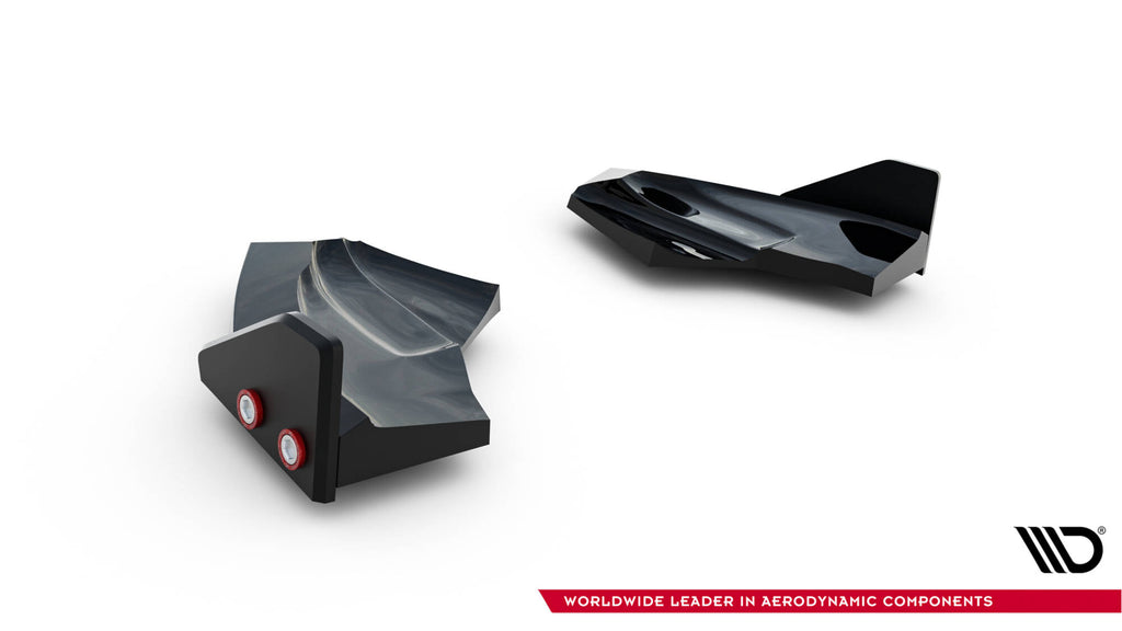 Maxton Design Heck Ansatz Flaps Diffusor V.3 + Flaps passend für Ford Fiesta ST Mk7 Facelift