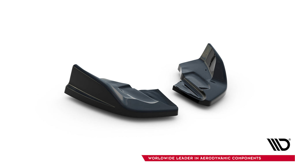 Maxton Design Heck Ansatz Flaps Diffusor V.2 passend für Ford Fiesta ST Mk7 Facelift schwarz Hochglanz