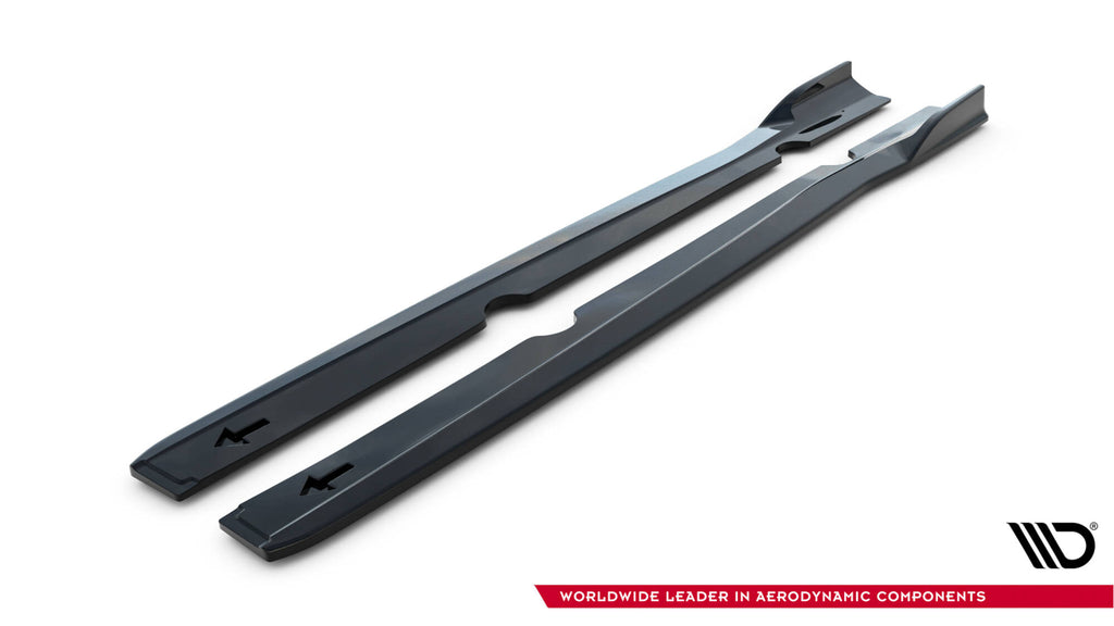 Maxton Design Street+ Seitenschweller Leisten passend für V.3 passend für Ford Fiesta ST / ST-Line Mk7 schwarz Hochglanz