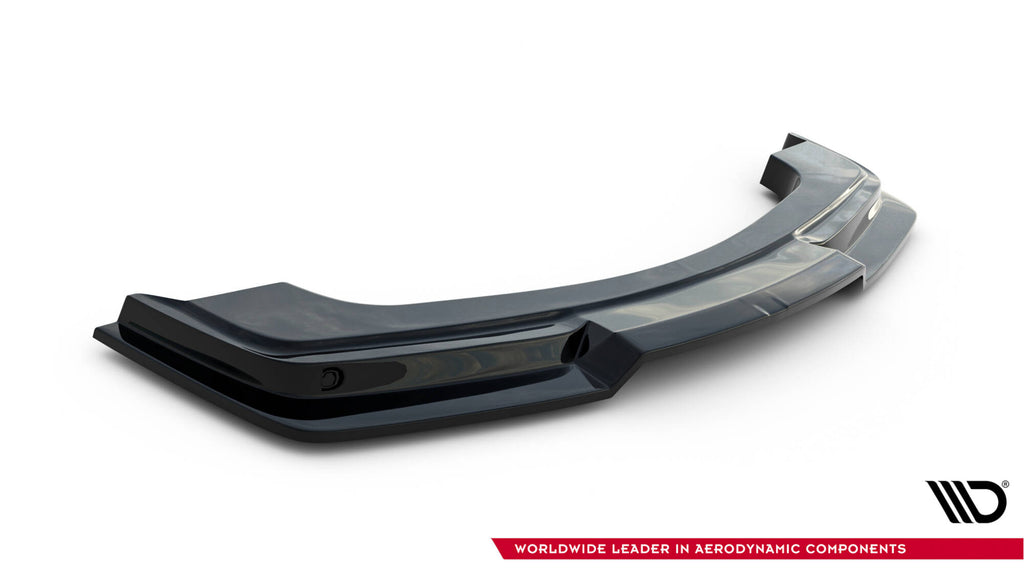 Maxton Design Street+ Spoilerlippe Front Ansatz V.2 passend für BMW M3 / 3 M-Paket Coupe / Cabrio E36 schwarz Hochglanz