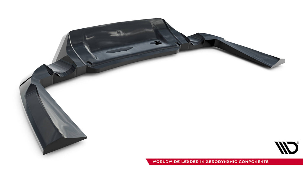Maxton Design Street+ Mittlerer Diffusor RACE passend für Land Rover Range Rover Sport Mk2 schwarz Hochglanz