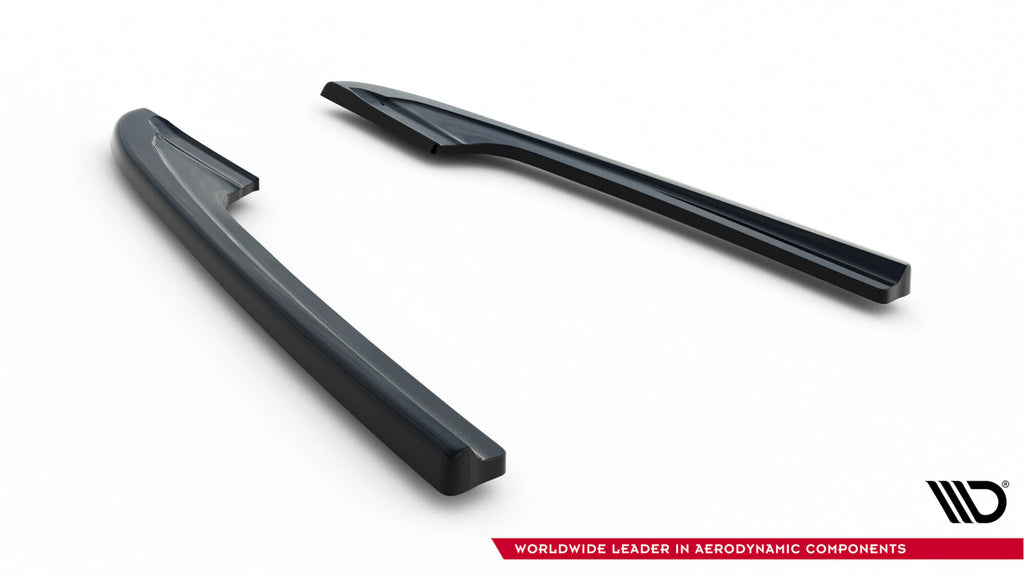 Maxton Design Heck Ansatz Flaps Diffusor V.2 passend für Audi RS6 C7 / C7 Facelift schwarz Hochglanz