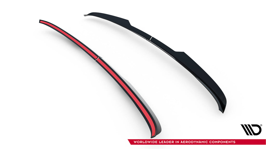 Maxton Design Spoiler CAP für Ford Transit Custom Mk2 schwarz Hochglanz