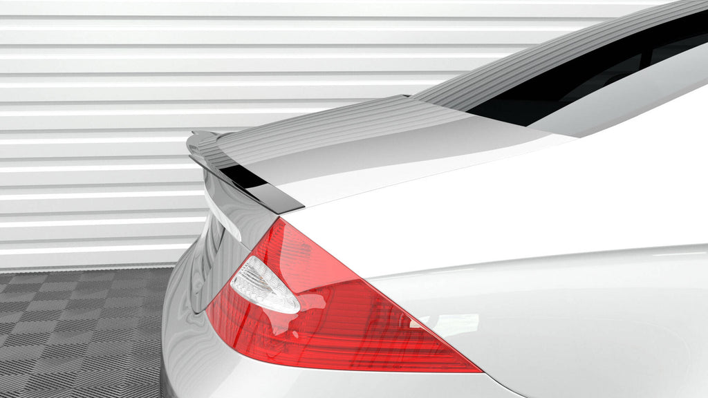 Maxton Design Spoiler CAP passend für Mercedes-Benz CLS C219 schwarz Hochglanz