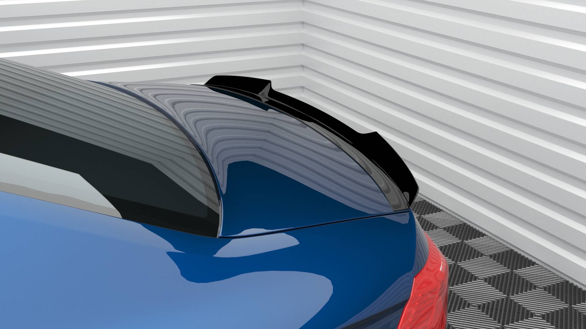 Maxton Design Spoiler CAP passend für VW Passat Limousine R-Line Mk8 schwarz Hochglanz