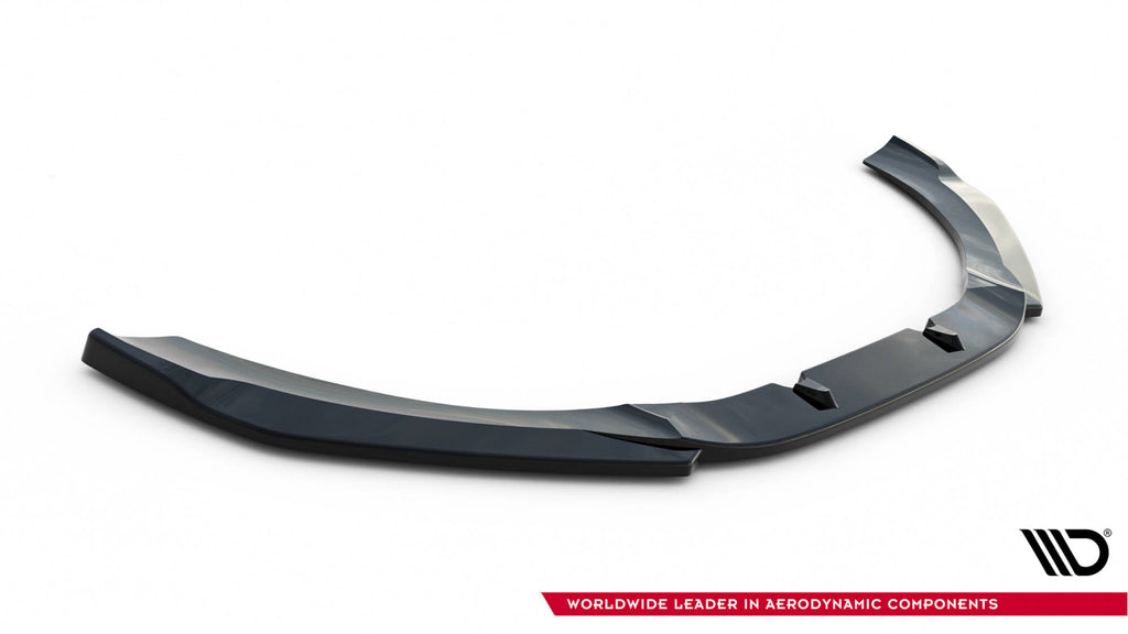 Maxton Design Street+ Spoilerlippe Front Ansatz V.3 passend für Audi RS6 C7 / C7 Facelift schwarz Hochglanz