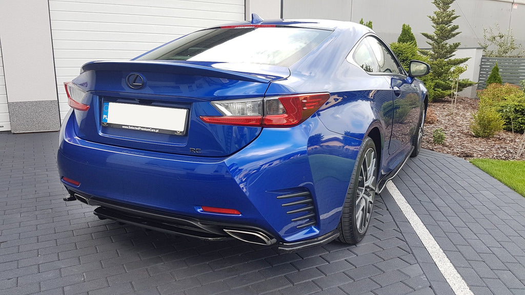 Maxton Design Heck Ansatz Flaps Diffusor für Lexus Rc Carbon Look