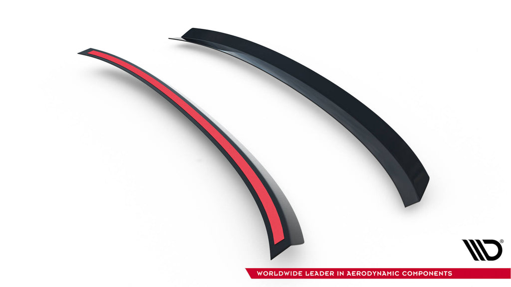 Maxton Design Spoiler CAP V.1 passend für Skoda Superb Liftback Mk3 / Mk3 Facelift schwarz Hochglanz