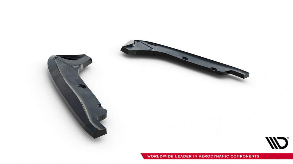 Maxton Design Heck Ansatz Flaps Diffusor passend für BMW 1er M Coupe E82 schwarz Hochglanz