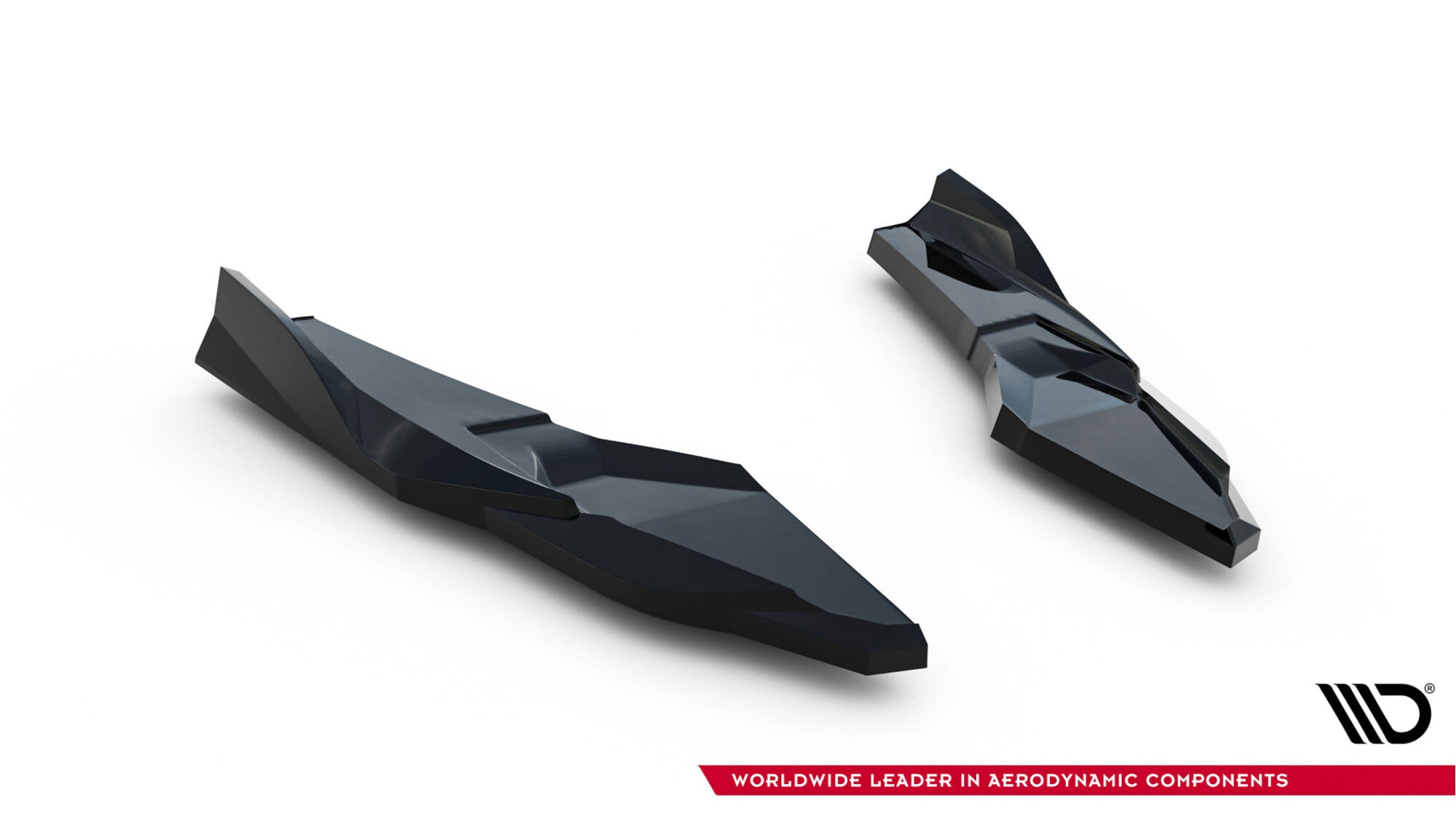 Maxton Design Heck Ansatz Flaps Diffusor V.4 passend für Audi S3 Limousine 8Y Facelift schwarz Hochglanz