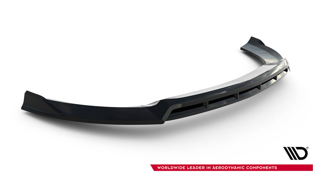 Maxton Design Street+ Spoilerlippe Front Ansatz V.6 passend für Mercedes-Benz V-Klasse AMG-Line W447 Facelift schwarz Hochglanz