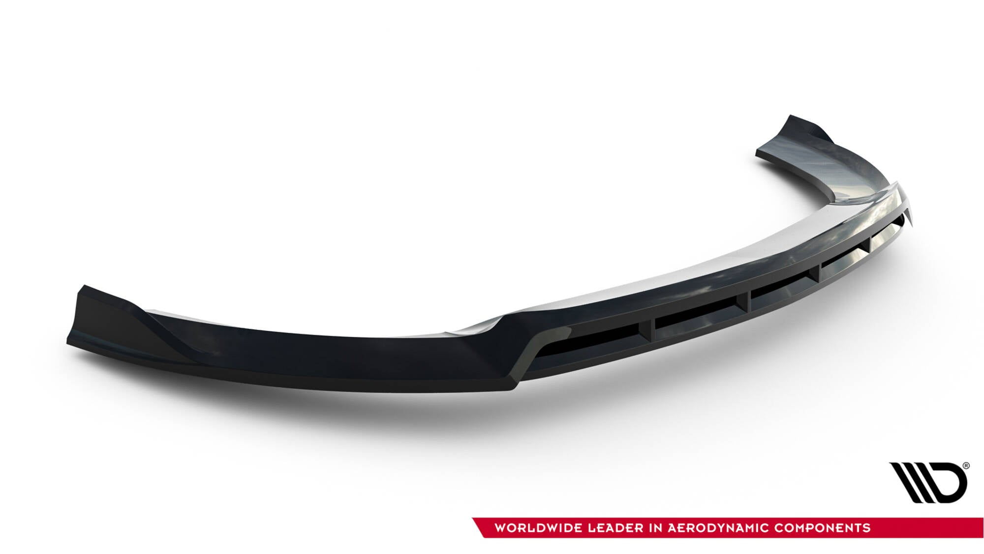 Maxton Design Street+ Spoilerlippe Front Ansatz V.6 passend für Mercedes-Benz V-Klasse AMG-Line W447 Facelift schwarz Hochglanz