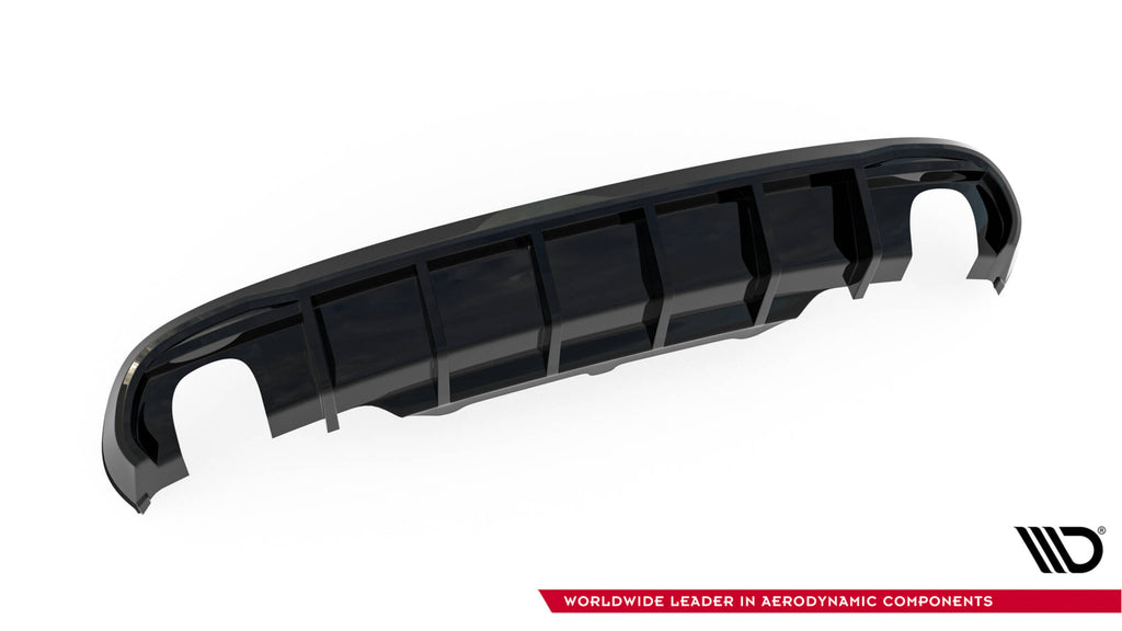 Maxton Design Diffusor Heck Ansatz passend für Audi A5 Coupe / Cabrio S-Line 8T (Einzelauspuff li. re.)