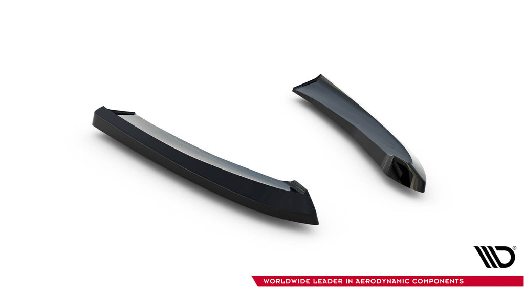 Maxton Design Heck Ansatz Flaps Diffusor passend für Mazda 6 Limousine Mk3 Facelift schwarz Hochglanz