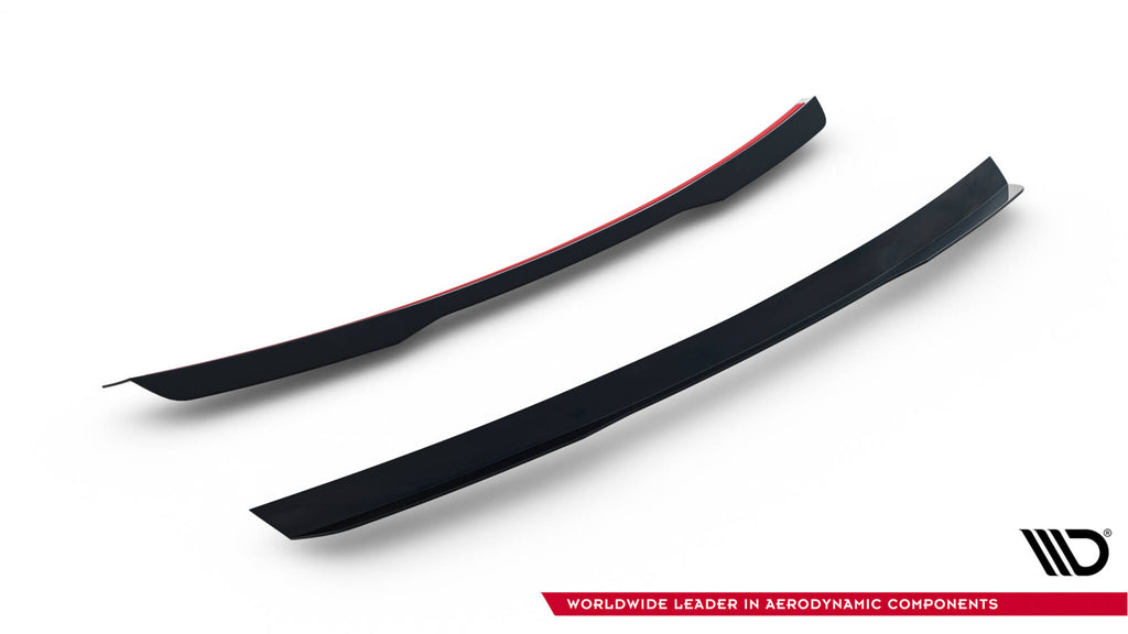 Maxton Design Spoiler CAP passend für Peugeot RCZ Mk1 / Mk1 Facelift schwarz Hochglanz