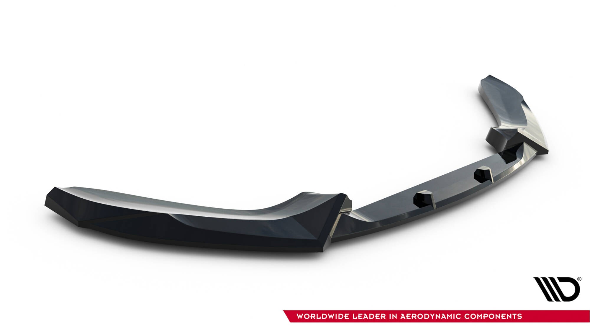Maxton Design Street+ Spoilerlippe Front Ansatz V.5 passend für BMW 1er M-Paket / M140i F20 Facelift schwarz Hochglanz