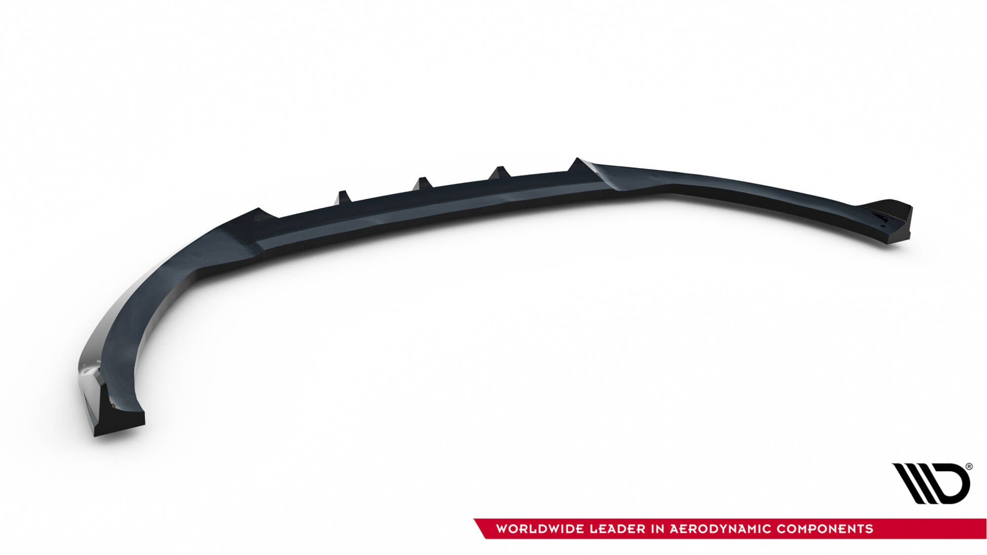 Maxton Design Street+ Spoilerlippe Front Ansatz V.6 passend für Ford Focus ST Mk3 Facelift schwarz Hochglanz