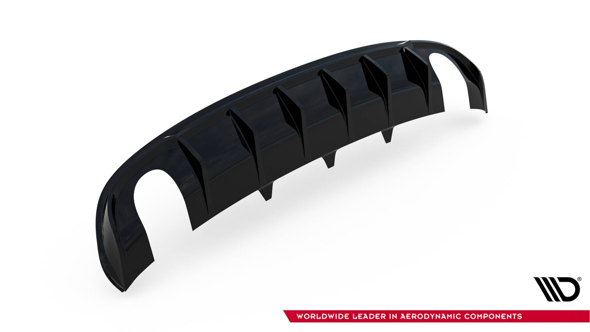 Maxton Design Diffusor Heck Ansatz passend für Audi A4 S-Line Limousine / Avant B8 (Einzelauspuff li. re.)