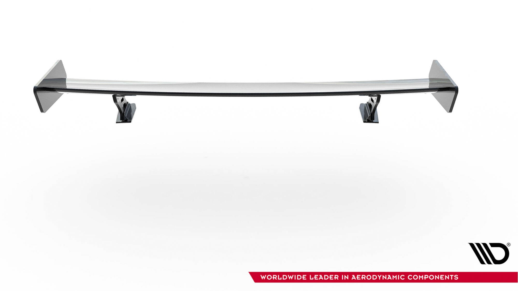 Maxton Design Carbon Spoiler With External Brackets Uprights Audi A5 Coupe 8T für Audi A5 / S5 / RS5