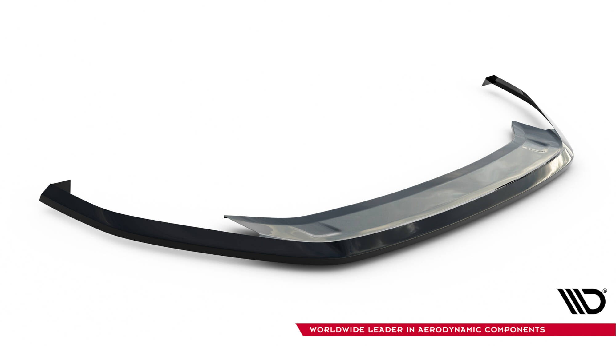 Maxton Design Street+ Spoilerlippe Front Ansatz V.6 passend für VW Golf R / R-Line Mk7 Facelift schwarz Hochglanz