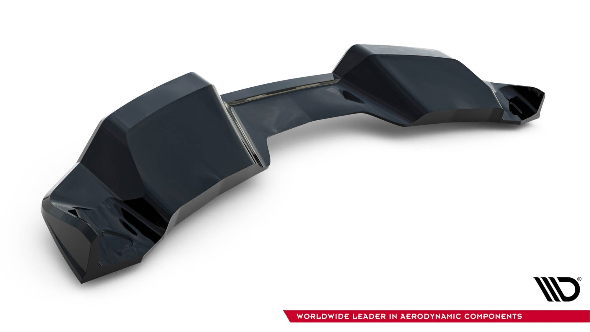 Maxton Design Mittlerer Diffusor Heck Ansatz DTM Look passend für Chevrolet Corvette C7 schwarz Hochglanz