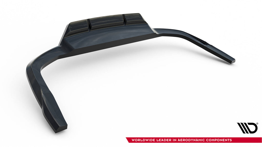 Maxton Design Street+ Mittlerer Diffusor RACE passend für Audi A5 F5 Facelift schwarz Hochglanz