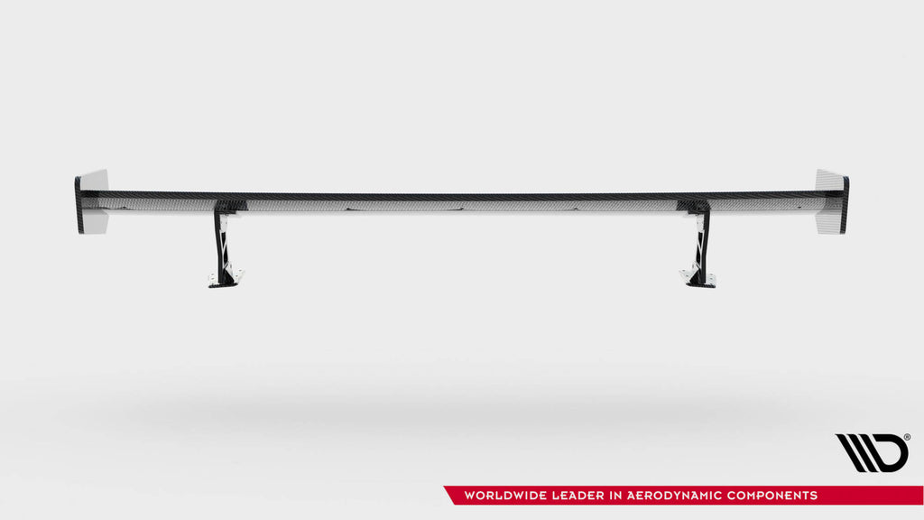 Maxton Design Carbon Spoiler With External Brackets Uprights BMW 3er Coupe E46 für BMW 3er E46