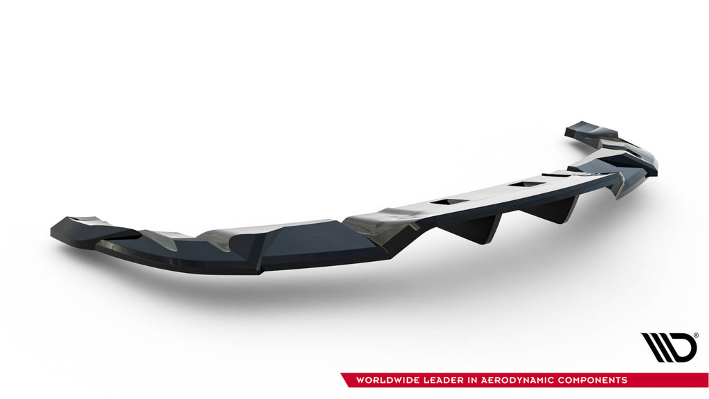 Maxton Design Street+ Mittlerer Diffusor RACE V.2 passend für Tesla Model 3 Performance Mk1 Facelift schwarz Hochglanz