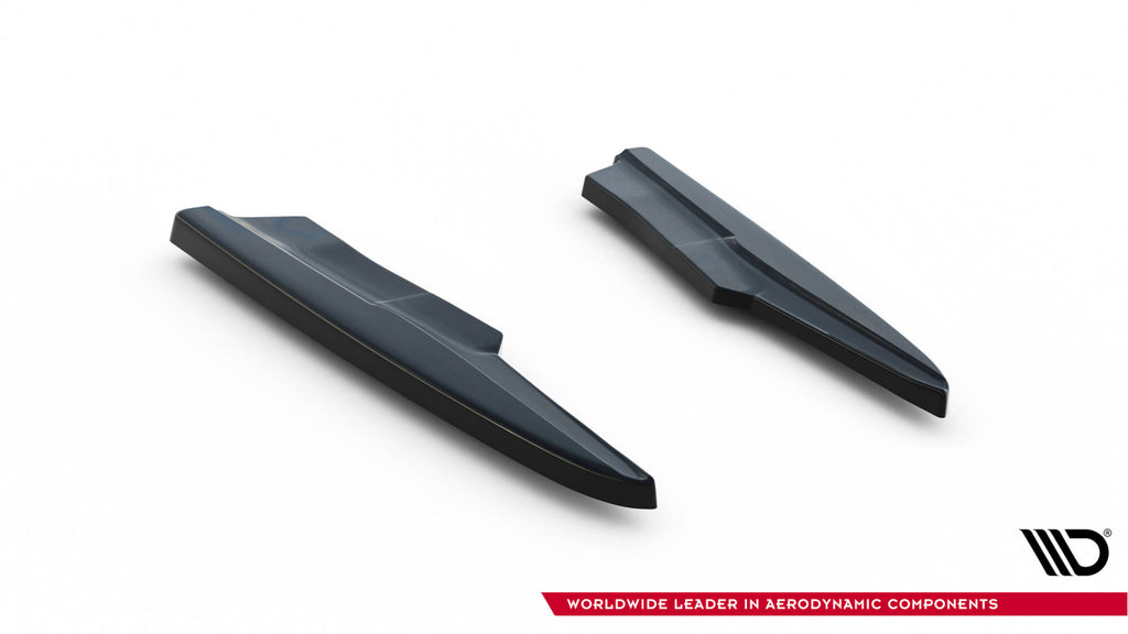 Maxton Design Heck Ansatz Flaps Diffusor passend für Audi SQ7 Mk2 (4M) Facelift schwarz Hochglanz
