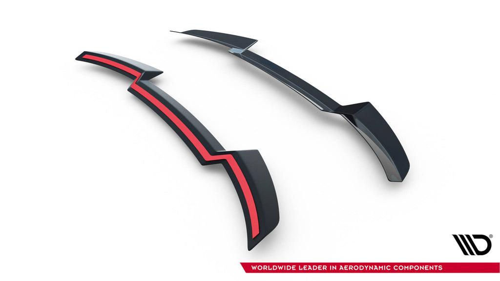 Maxton Design Spoiler CAP V.2 passend für Audi RS6 C7 / C7 Facelift schwarz Hochglanz