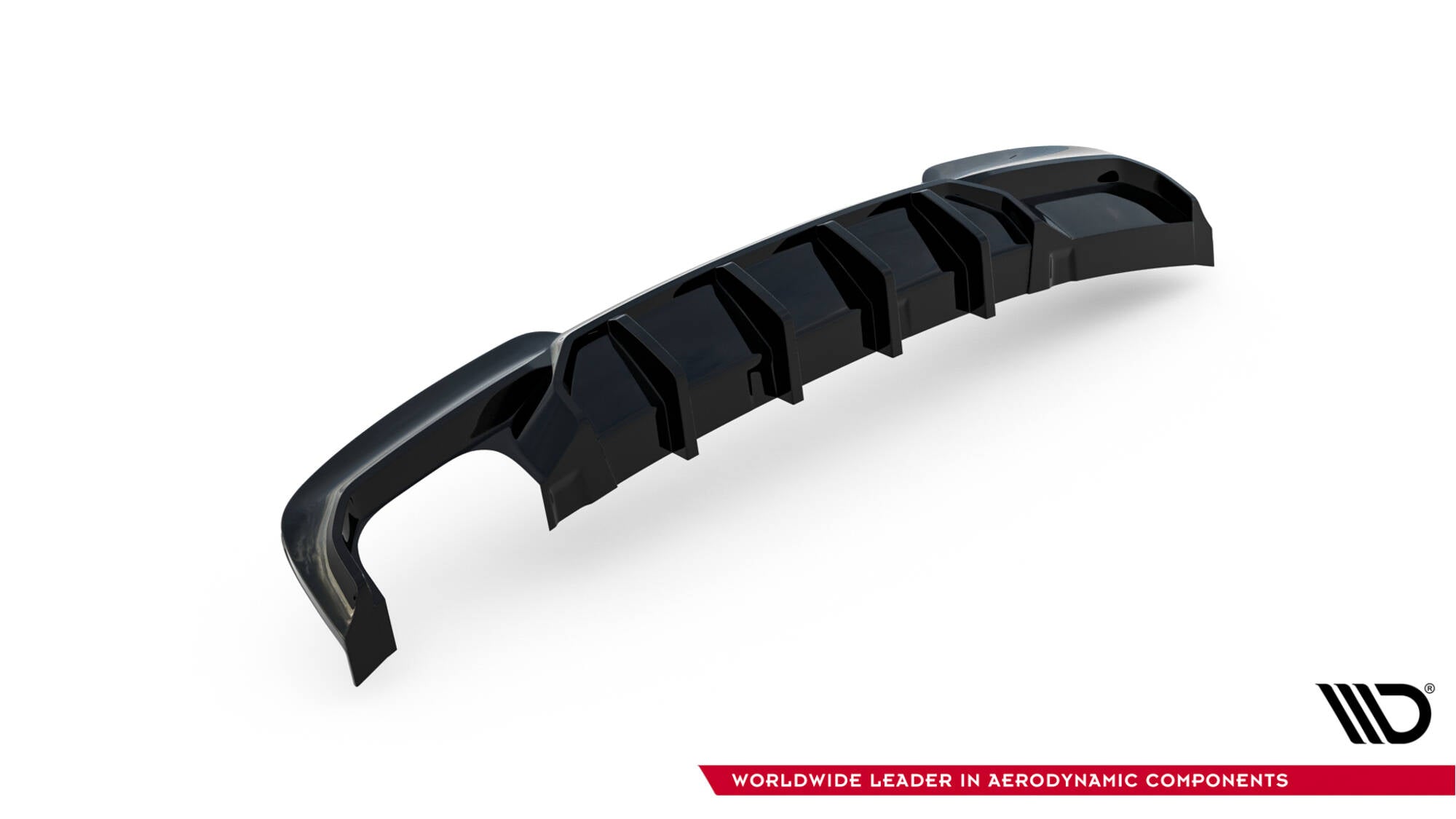 Maxton Design Diffusor Heck Ansatz V.2 passend für BMW 5er M-Paket F10 / F11 (Doppelauspuff li.)